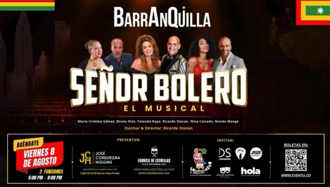 Señor Bolero” llega a Barranquilla musical sobre amor y memoria