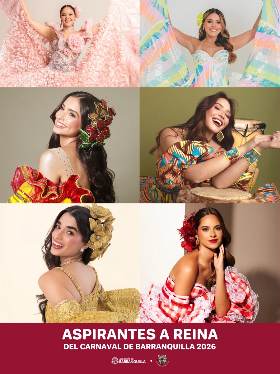 Seis candidatas barranquilleras aspiran a ser la Reina del Carnaval 2026