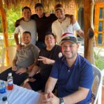 De pie: Edgardo Rosales, Victor Miranda, Isaac Alfaro. Sentados: Alberto Sandoval, Valmiro Pacheco y Victor Soto.