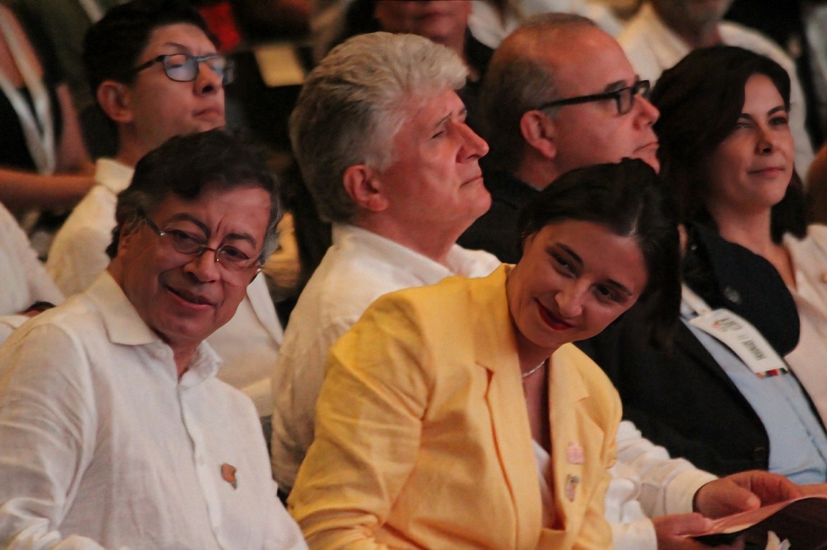 Gustavo Petro, presidente de Colombia y Martha Carvajalino, ministra de Agricultura