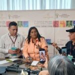Jaqueline Campos Rincón, Secretaría General de la Unidad de Restitución de Tierras, durante el evento en Barranquilla