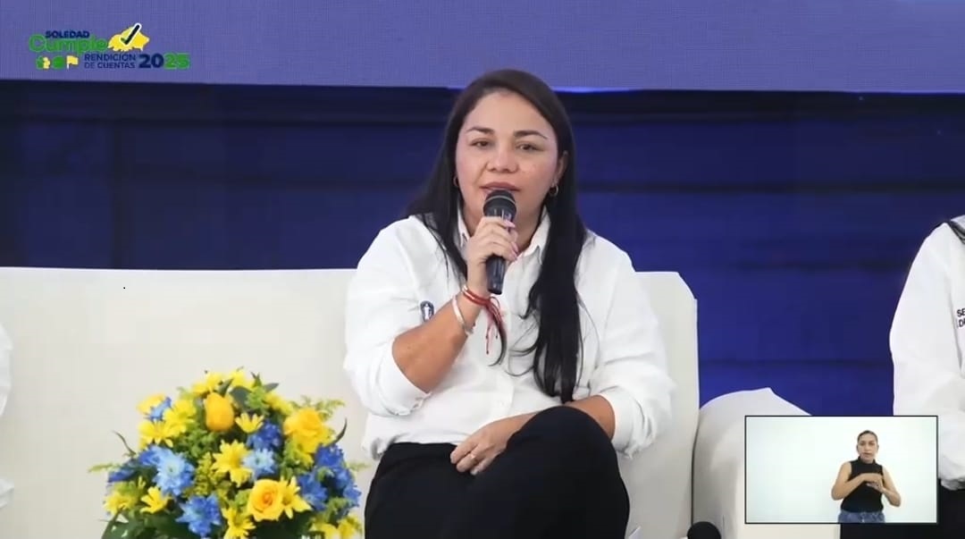 La Secretaria de Planeación de Soledad Lily Reyes, presentó durante la Rendición de Cuentas 2025 los principales resultados de su gestión