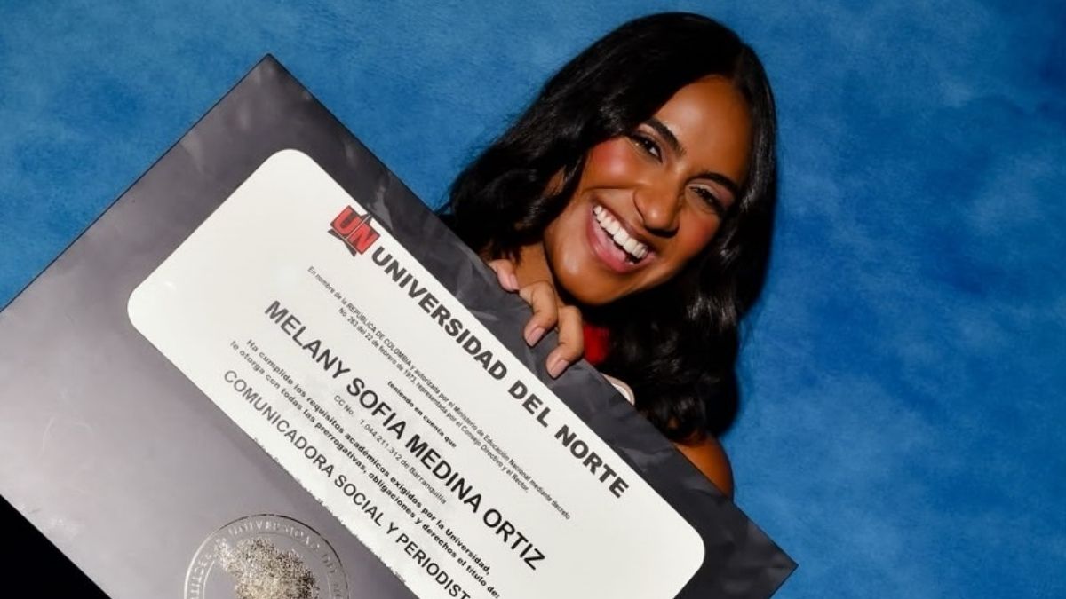 Sueño cumplido Melany Medina celebró su grado profesional